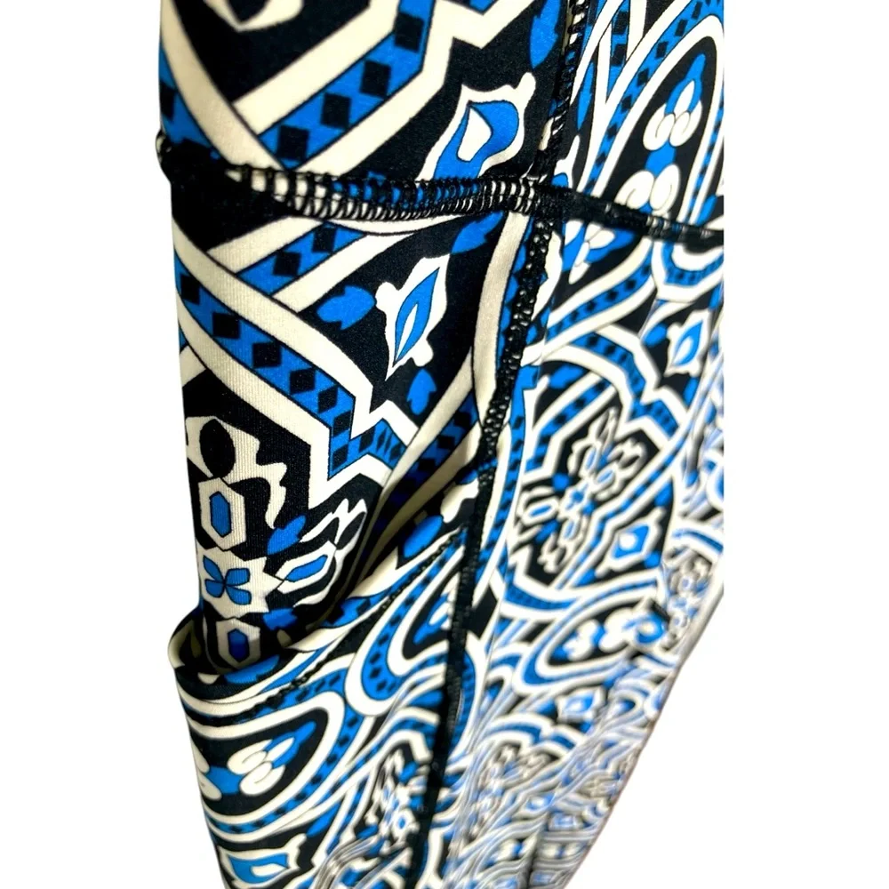 J. MCLAUGHLIN mosaic tiles athleisure euc leggings m - Picture 10 of 10